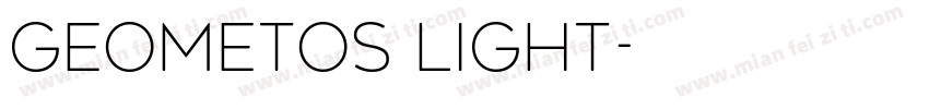geometos light字体转换
